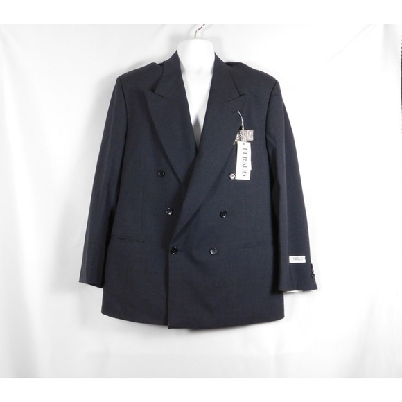 Louis‎ Feraud 100% Wool Charcoal Suit Jacket Size 44 - Picture 1 of 16
